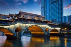 Anshun Bridge Chengdu China
